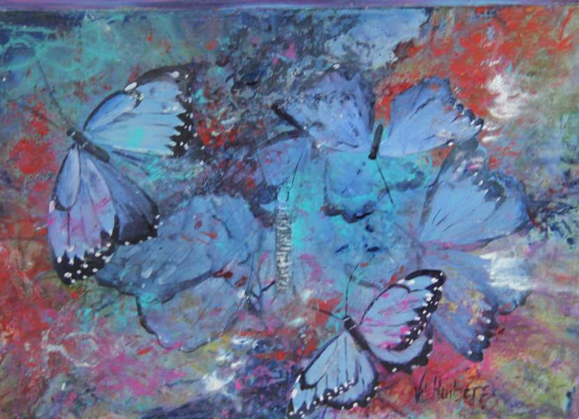 Blue Morfo butterfly